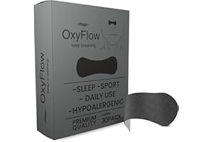 OXYFLOW KEEP BREATHING OxyFlow Nasal Strips for Breathing- for Sensitive Skin, Nose Strips for Snoring, Nasal Congestion Relief, Nasal Tape, Breathe Right, Athletic Nasal Strips, Extra Strength, Universal Fit.