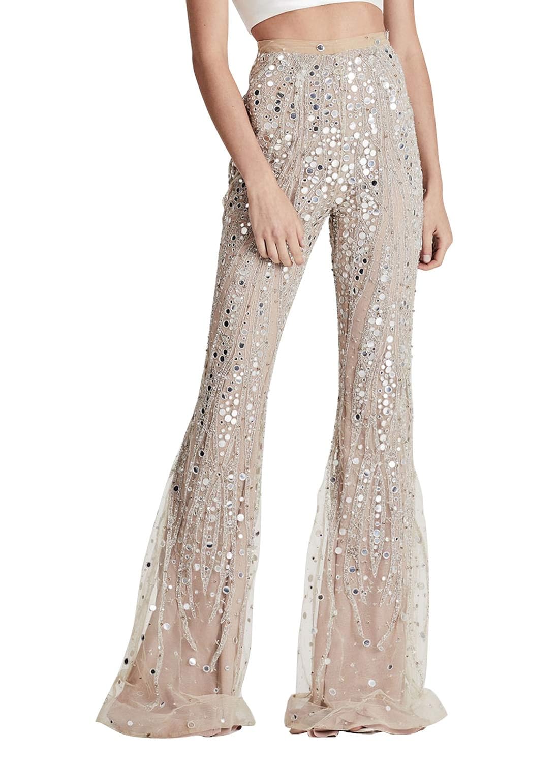 flare sparkle pants
