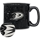 Rico Industries NHL Hockey Speckle 15oz Laser Engraved Campfire Coffee, Tea, Hot/Cold Mug - Great Gift Item
