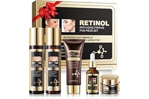 Skin Care Set, 5 in 1 Hydrating & Moisturizing Skincare Gift Set, Facial Skincare Product Kit with Cleanser, Toner, Eye Serum