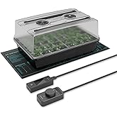 AC Infinity Humidity Dome, Germination Kit with Waterproof Seedling Mat and Dimmable LED Grow Light Bars, Vented Height Exten