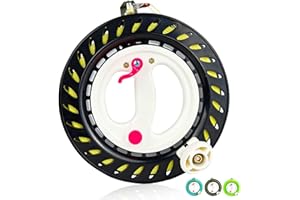 Flying Hoofer Kite Reel Winder for Adults & Kids - 9 Inch Dia, 1640FT High Strength String with Connector - Large Handle, Safety Lock, Kite Line Winder for Effortless Flying and Control.
