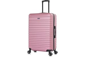 InUSA DEEP Luggage with GEL Handle | Spacious Traveling Suitcases, Travel Suitcase with Dual Spinner Wheels and Studs | 28 Inch Large Hardside Luggage | Rose Gold