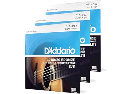 D'Addario Pack Acoustic Guitar Strings (EJ11-3D)