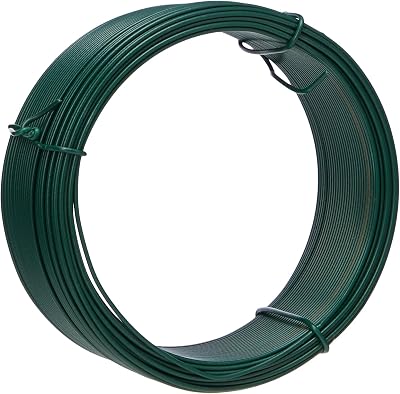 Merriway BH00134 Plastic Coated Garden Wire 1.2mm x 30m Green