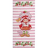 Jay Franco Strawberry Shortcake Bath Pool Beach Towel - Super Soft and Absorbent 100% Cotton Towel, Measures 28 x 58 Inches