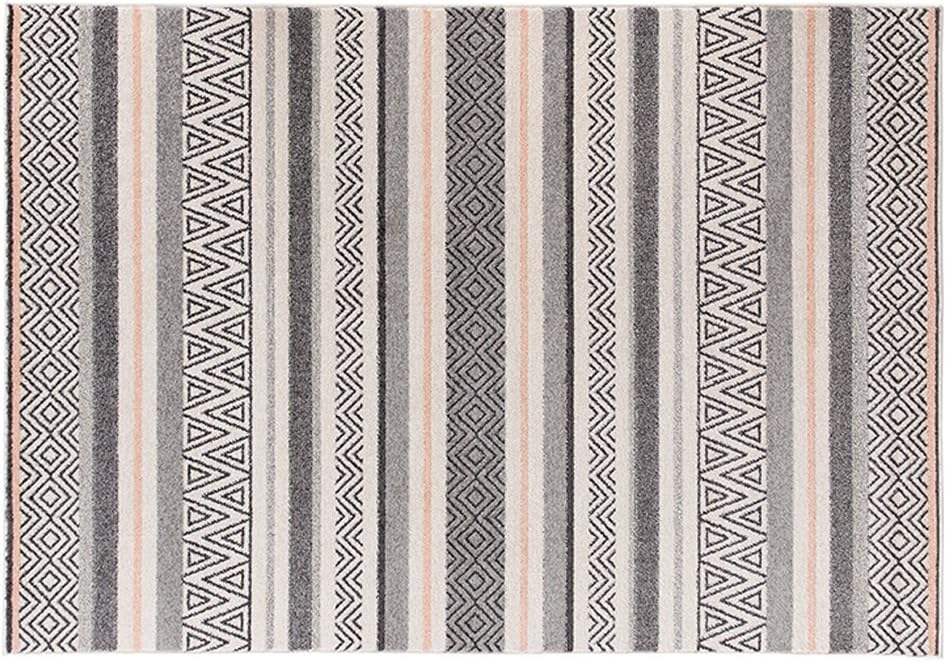 Scandinavian Modern Minimalist Carpet Geometric Pattern Living Room Bedroom Bedside Carpet Mats Non-slip Rectangular Carpet 120 180CM ( Style : A )