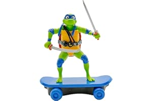 Teenage Mutant Ninja Turtles 5" Sewer Shredders Leonardo Movie Edition, Ages 3+, Pretend Play Toy Figure Playsets, Shred and Battle with TMNT Skate Toy!