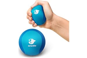 Serenilite Stress Balls for Adults, Squeeze Ball for Hand Therapy, Stress Ball 1 Count, Hand Exercisers for Therapy & Grip Strengthening, Hand Grip Strengthener, Physical Therapy Balls