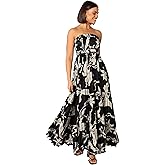 Petal & Pup Womens Angelique Strapless Maxi Dress