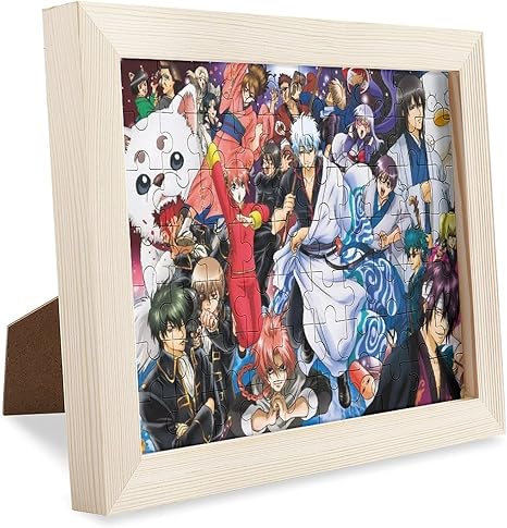 Amazon Co Jp 銀魂 坂田銀時 神楽 さだはる フォトフレーム パズル写真立て 木製の額縁 フォトフレームを飾る 飾り画 誕生日 結婚祝い お祝い ギフト プレゼント人気のアニメ 萌えグッズ 漫画の周辺 ギフトプレゼント Puzzle 70 Pcs ホーム キッチン