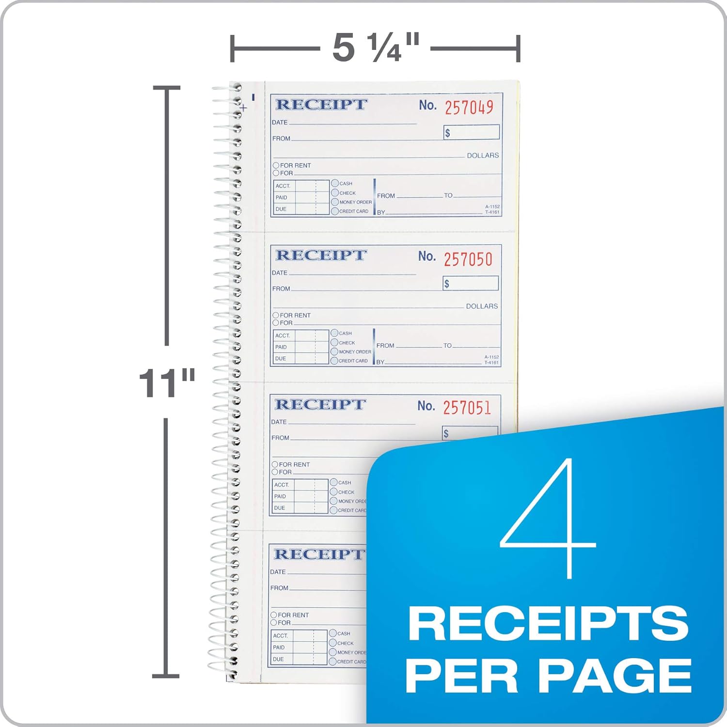 Adams Receipt Book Walmart Adams Money/Rent Receipt Book, 2Part