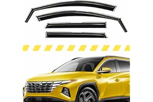 AEROGUYS in-Channel Window Deflectors Extra Durable Window Visors Rain Guards Fit for Hyundai Tucson 2021-2023, Sun Visors, Wind Deflectors, Vent Visors, Car Accessories - 4pcs. AG0282