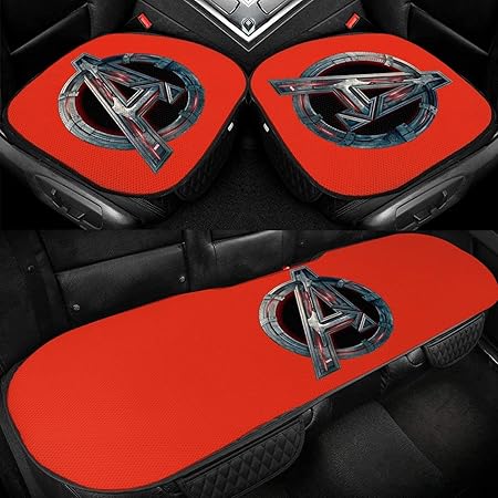 Amazon アイアンマン 4 ファッション車のアイスクッション 冷感座布団 不む 無 味 環境を守ること 変形なし 色あせなし ほこりや無臭 超通気性 耐摩耗性と防汚性 クールで快適 車の装飾 夏に最適 運転 自宅用 スリーピースクッション 車 バイク 車 バイク