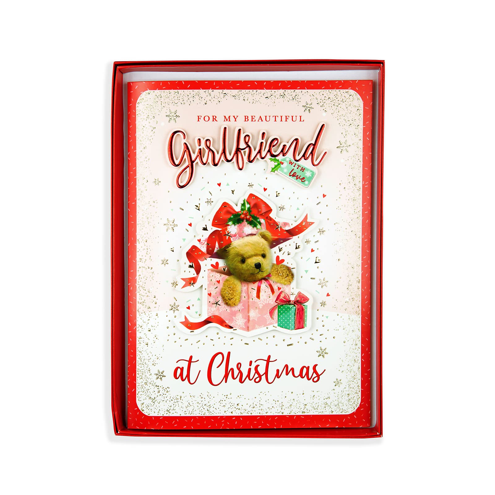 Regal Publishing Christmas Single Boxed Card Girlfriend - 10 x 7 inches