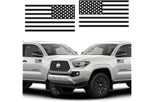 GRIT KULTURE GRITKULTURE Subdued American Flag Decal Stickers 2 Pack for Cars, Trucks, Hard Hats, Laptops, Tumblers, and Window Police Military Tactical US Flag (Black)
