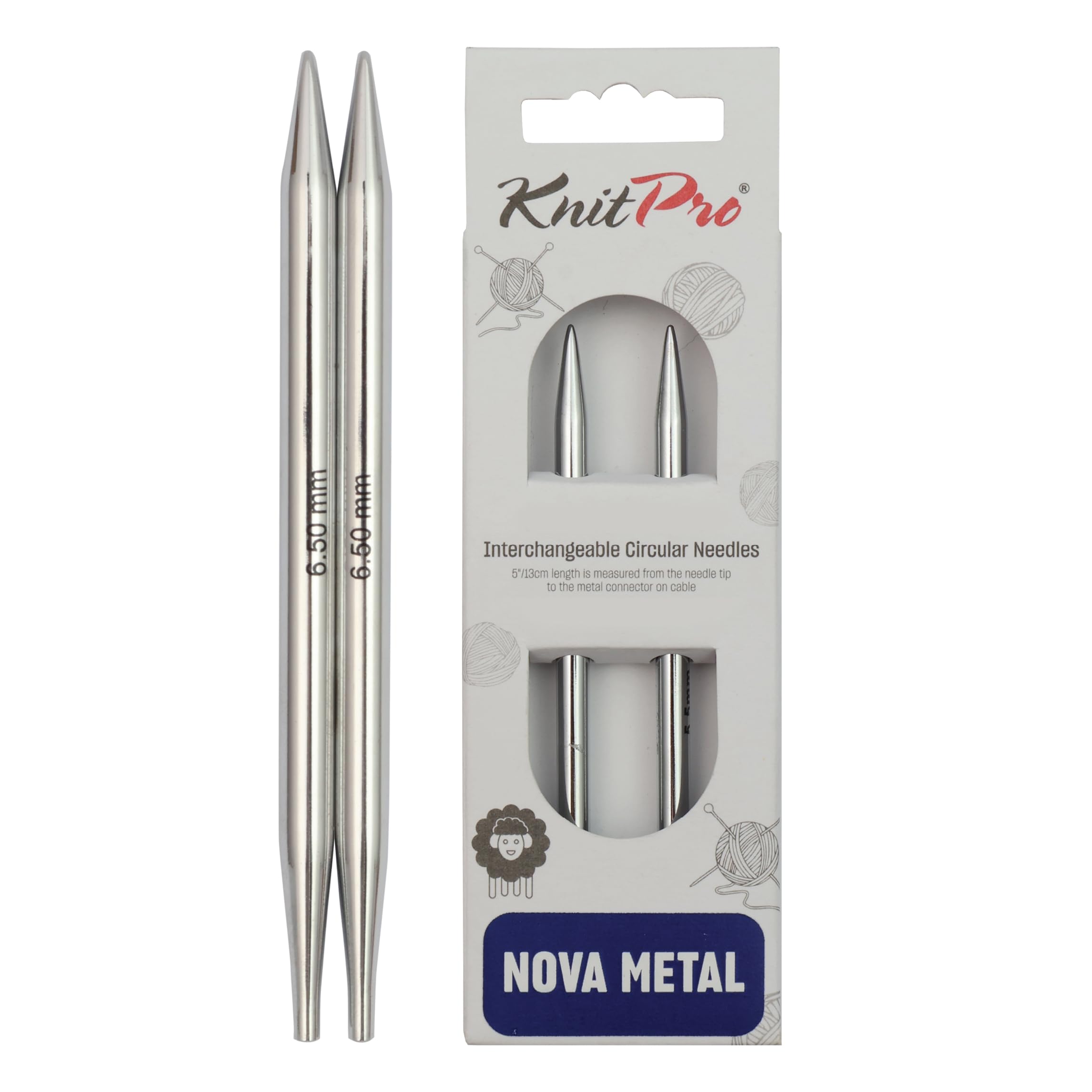 KnitPro Nova Interchangeable Circular Needles 5" (13cm) | 6.50mm