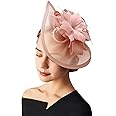 AQOKKA Women Fascinators Hats Flower Fascinators with Headband and Clip Tea Party Headwear for Women and Girls