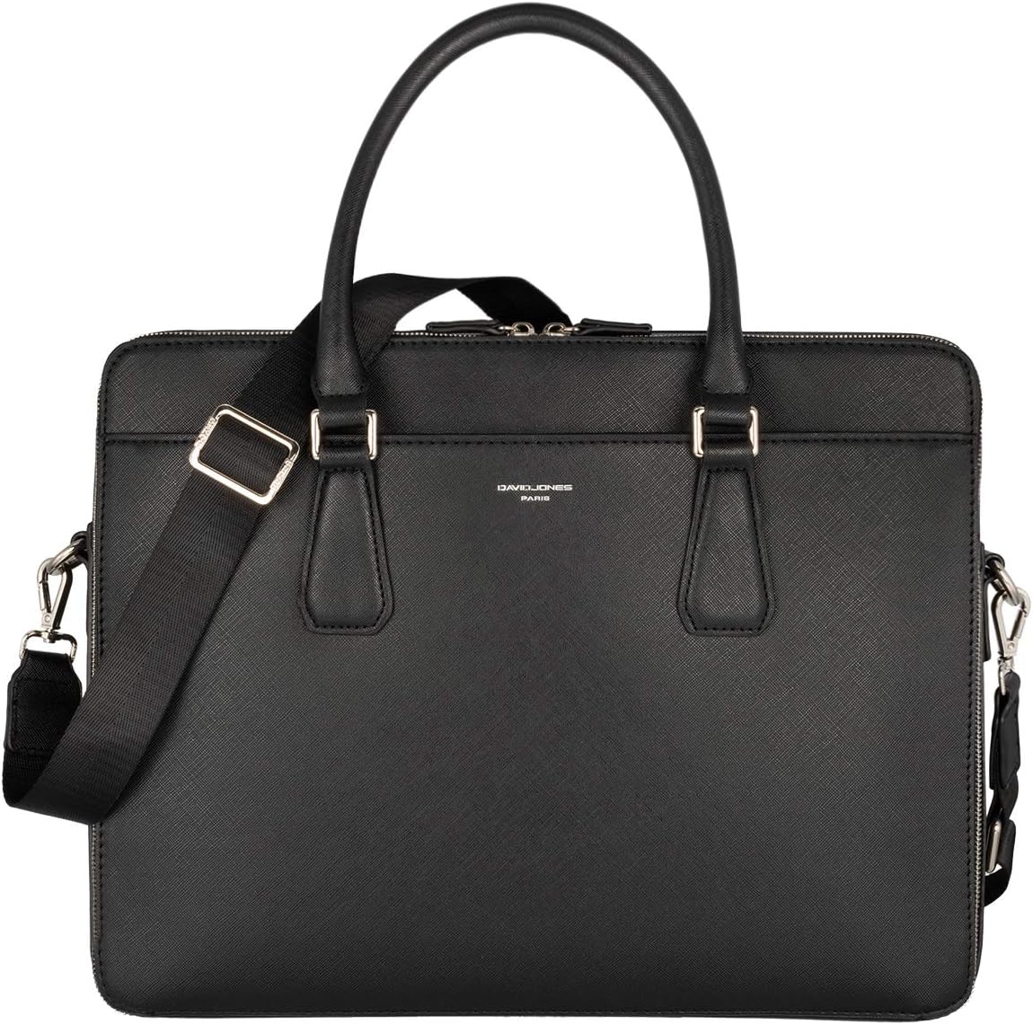 Men's 13-15 Inch Oxford Laptop Bag / Briefcase For Work – Black, Adjustable Strap