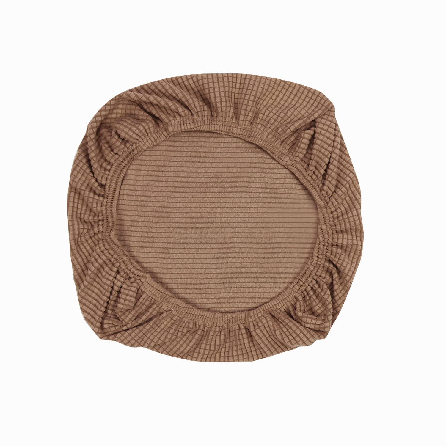 Yikko Elastic Stretch Spandex Chair Seat Covers Slipcovers Washable fit for Office Chairs,Dining Room Chairs,Bar Wedding Party Decor (1, Brown)