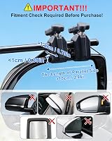 SUPAREE Convex Caravan Towing Mirrors with Clamps and Straps Pair view 8