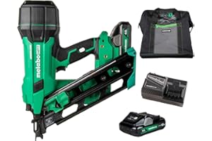 Metabo HPT 18V MultiVolt Cordless 30° Paper Tape Framing Nailer Kit, 3-1/2" Framing Nailer, Power Tool with 4.0Ah Lithium Ion Battery, Drives 2" to 3-1/2" Nails, Powerful Brushless Motor, NR1890DCA