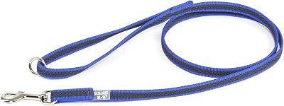 Julius-K9 Color & Gray Super-Grip Leash with Handle 14 mm 1.2 m Blue-Gray