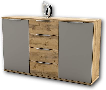Capri Schlafzimmer Kommode In Wildeiche Optik Basaltgrau Modernes Ausdrucksstarkes Softclose Sideboard Fur Ihr Schlafzimmer 150 X 90 X 38 Cm B H T Amazon De Kuche Haushalt