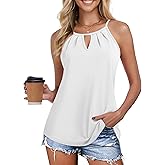 Zeagoo Womens Tank Tops Sleeveless Spaghetti Strap Halter Top Flowy Summer Beach Outfits 2026
