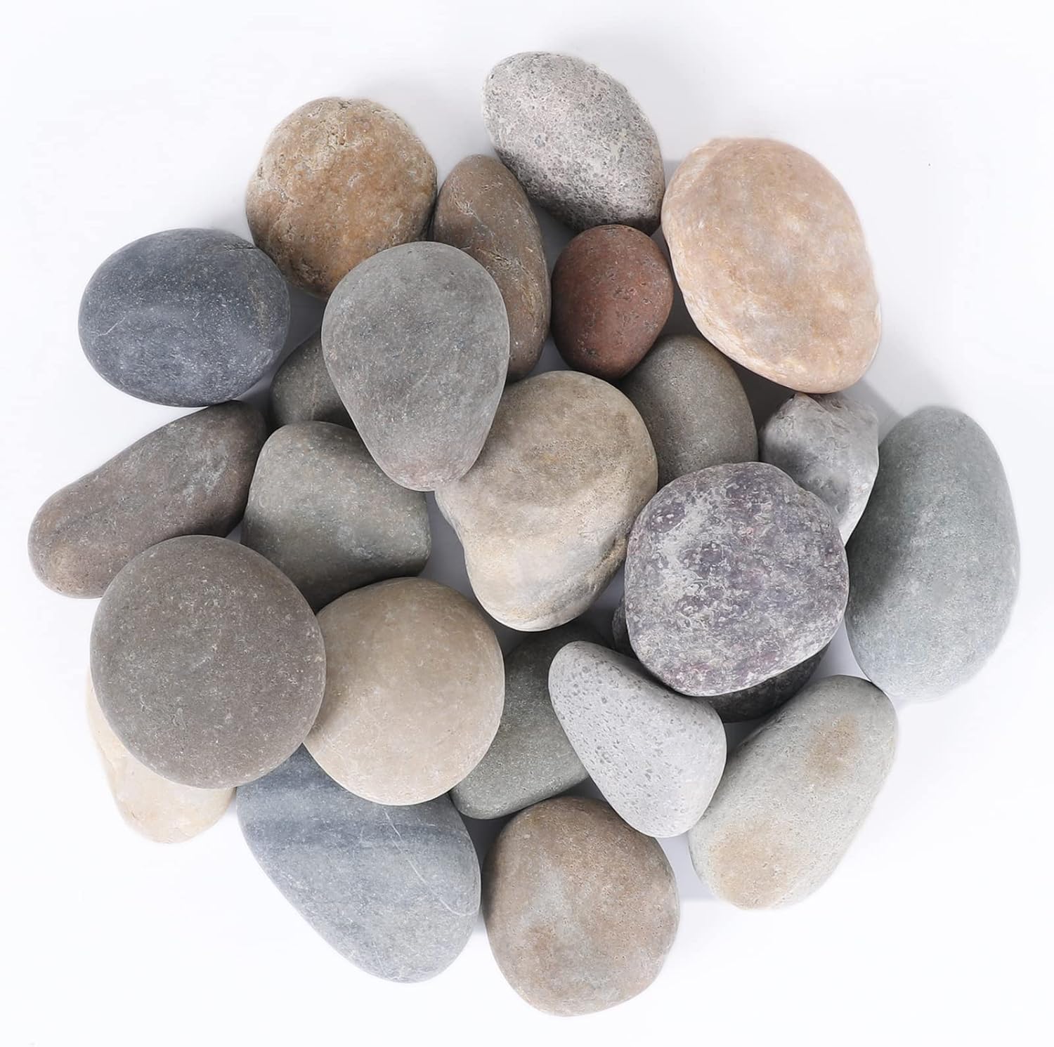 Vase Fillers - Ausluru 11LB Smooth Pebbles River Rocks, 100% Natural Hand-Picked Premium Decorative Pebbles, Ideal for Garden Landscaping, Home Decor, Aquariums, Painting, Crafting and Gifts, Mixed Colors