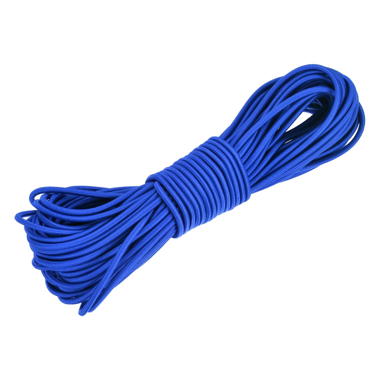 DMiotech 4.8mm Shock Cord, 15 M Deep Blue Bungee Cord Tent Pole Shock Cord Round Elastic Kayak Rope Stretch String Marine Grade Heavy Polyester for DIY Projects Tie Downs