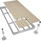 PlayStar Aluminum Stationary Dock Kit W/Resin Top - 4'X10' Strong, Lightweight Aluminum Stationary Dock 4'X10' with Resin Top