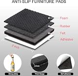 Yelanon Non Slip Furniture Pads 24 Pcs 50mm Self Adhesive Rubber Feet view 2