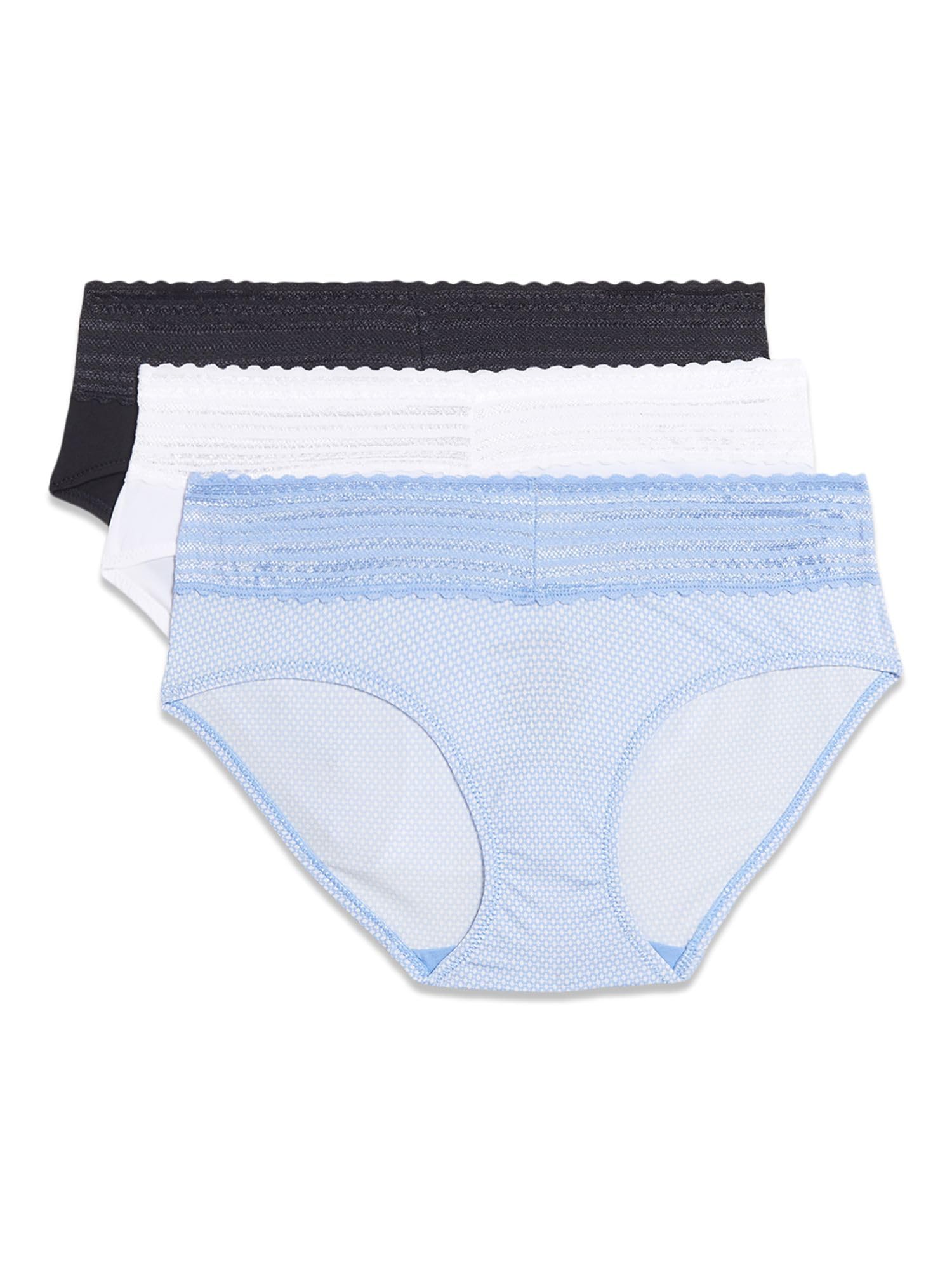 Photo 1 of Warner's Blissful Benefits Dig-Free Microfiber Lace Hipster 3-Pack RU1793W