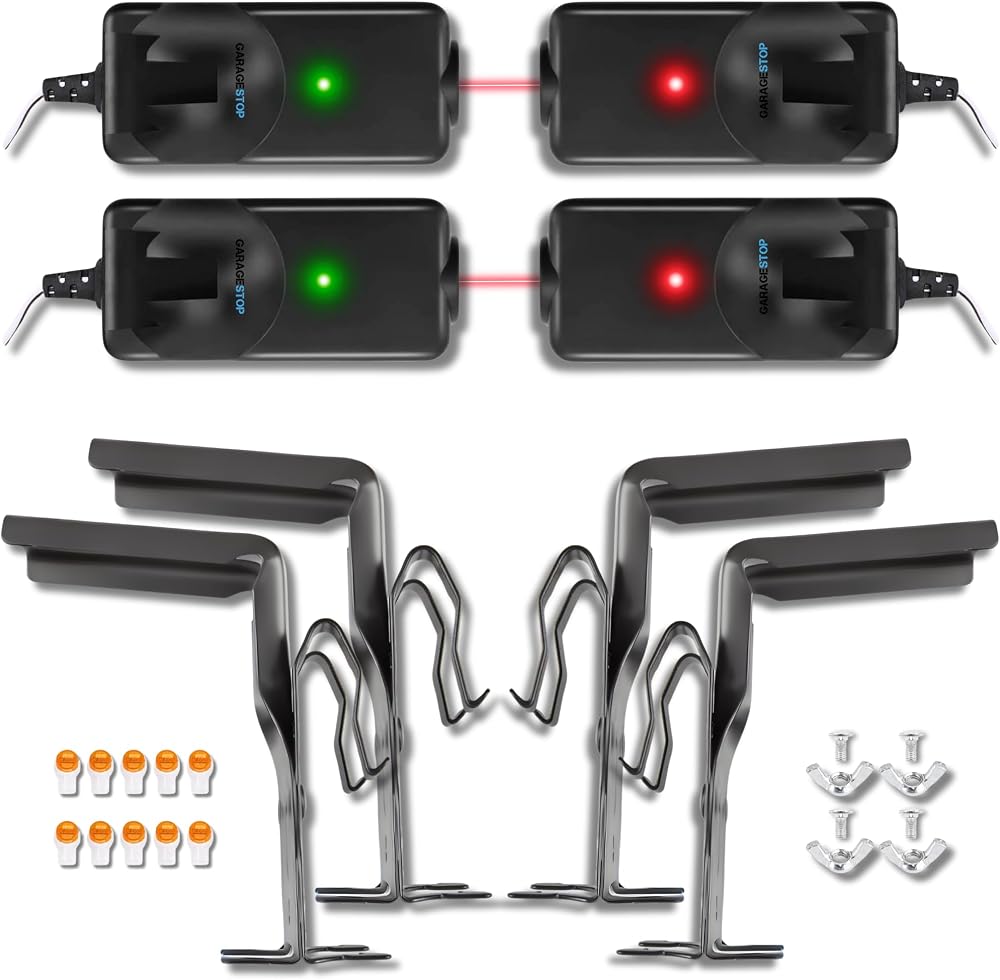 Garage Stop 2X 41A5034 Safety Sensors w/ Brackets for Liftmaster Chamberlain