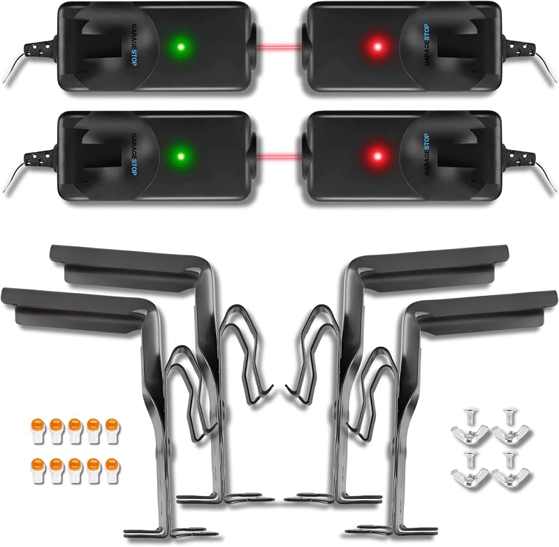 Garage Stop 2X 41A5034 Safety Sensors w/ Brackets for Liftmaster Chamberlain