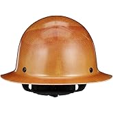 MSA Skullgard Full-Brim Hard Hat with Suspension - Non-Slotted Cap, Made of Phenolic Resin, Radiant Heat Loads up to 350F, Standard Size Hard Hat | Fas-Trac III Ratchet Suspension