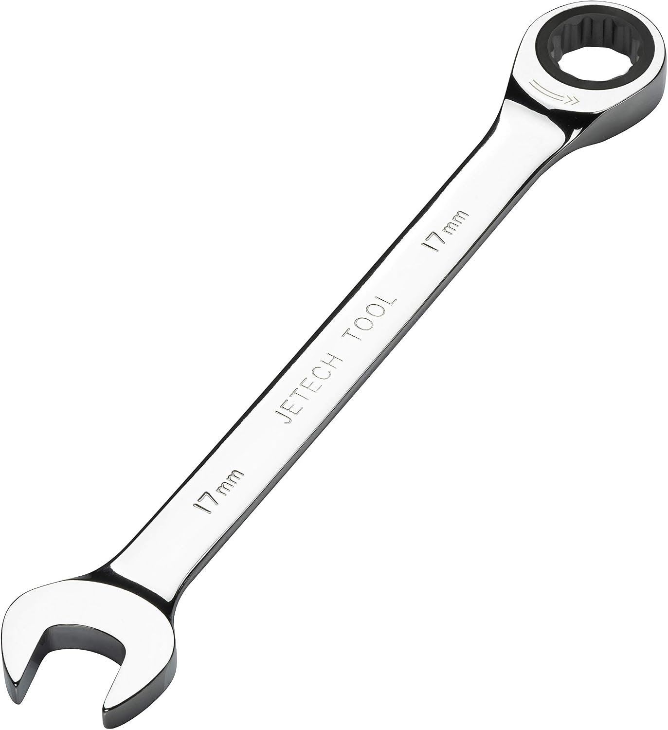 Jetech 7pc Gear Wrench Set, Metric 8-19mm, Industrial Grade Cr-V Steel Ratcheting Combination Wrench Set - Image 4