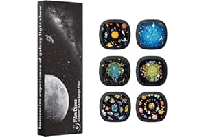 Ainael Galaxy Projector Disc – Ultra HD Projector Slide, Compatible with Ainael Galaxy Projectors and Model SKE-TKQ01 & BL-DQY02 Projectors – 6 Disc Set (Kid)