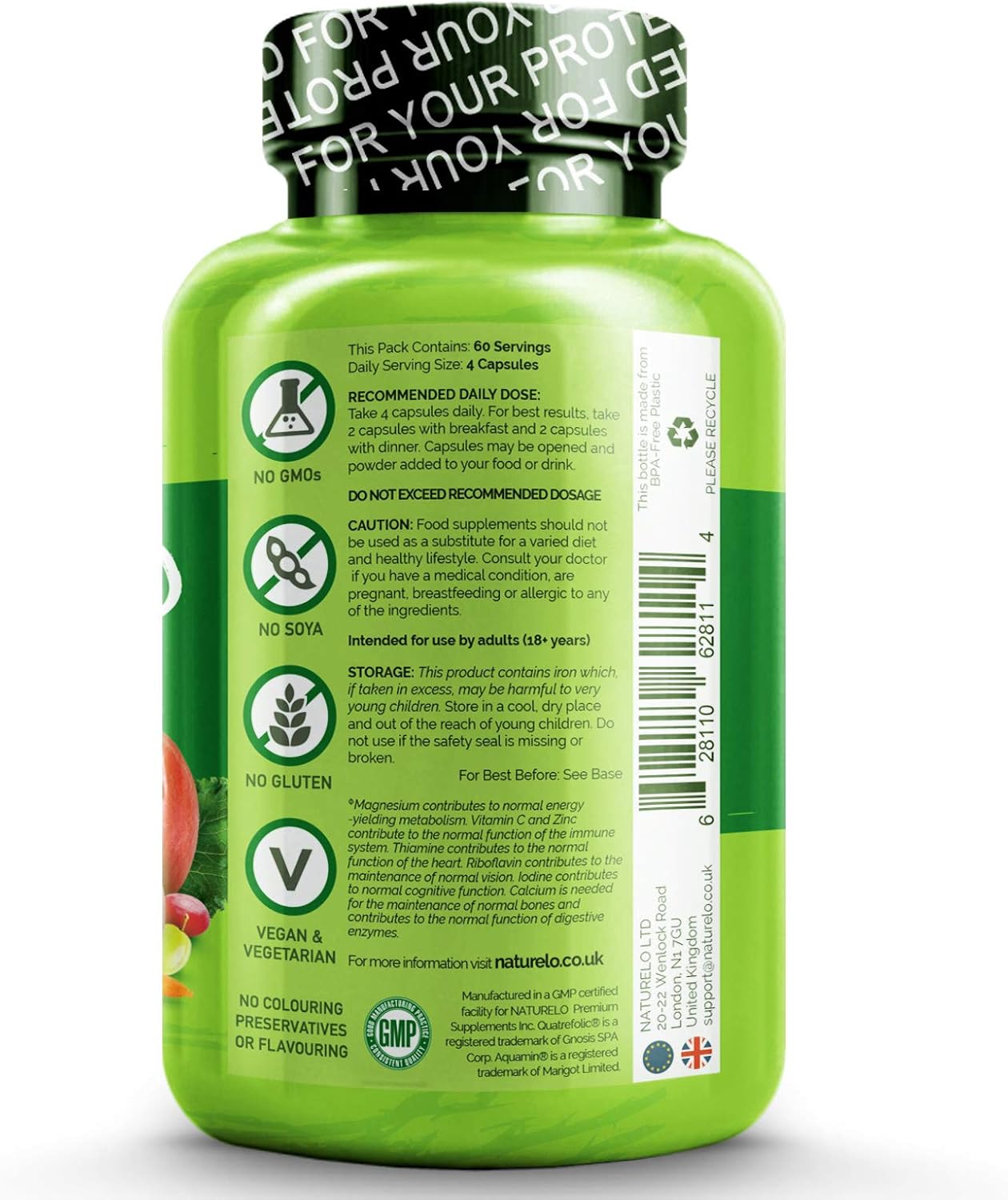 NATURELO Whole Food Multivitamin for Women, with Natural Vitamins, Minerals, Botanical Blends - Image 4