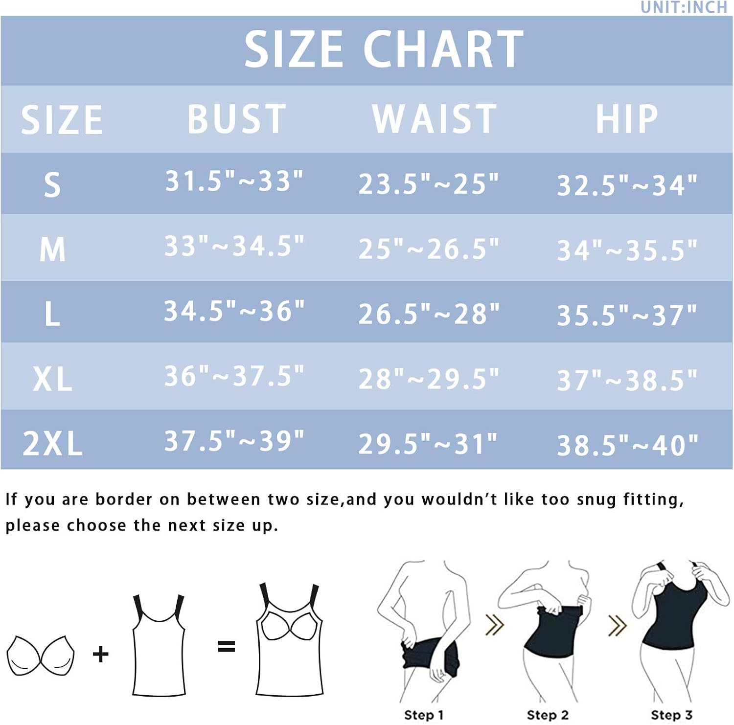 Womens Tummy Control Tank Tops with Built in Bra Slimming Shapewear Camisole Seamless Body Shaper Compression Top at  Women’s Clothing store