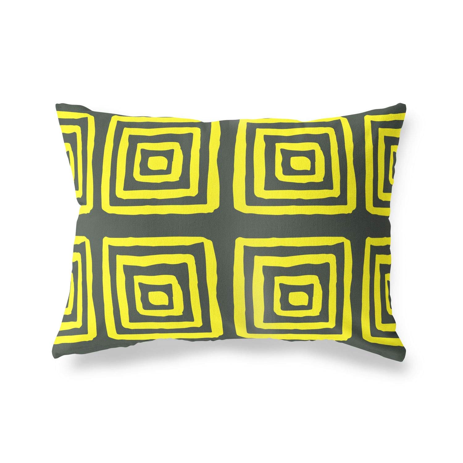 BonaMaison Decorative Cushion Cover, Neon Yellow-Fume Throw Pillow Covers, Home Decorative Pillowcases for Livingroom, Sofa, Bedroom, Size: 45X60 Cm - Designed and Manufactured in Turkey