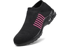 LUPWEE Steel Toe Shoes for Women with Arch Support, Lightweight Comfortable Work Safety Shoes Slip Resistant Indestructible Sneakers