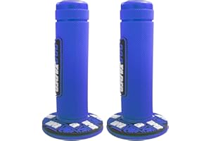 ROMLCBIZ 7/8" Motorcycle Hand Grips Oil for Dirt Bike ATV Pit Bike Used Rubber Bar End Thruster Grip Handlebar Grips Throttle for Most Motorcycle