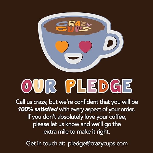 CRAZY CUPS FLAVORED DECAF GROUND COFFEE, HAZELNUT COFFEE FLAVORED GROUND COFFEE, DECAFFEINATED COFFEE FOR BREWING DECAF COFFEE GROUND HOT OR ICED, 10 OZ BAG