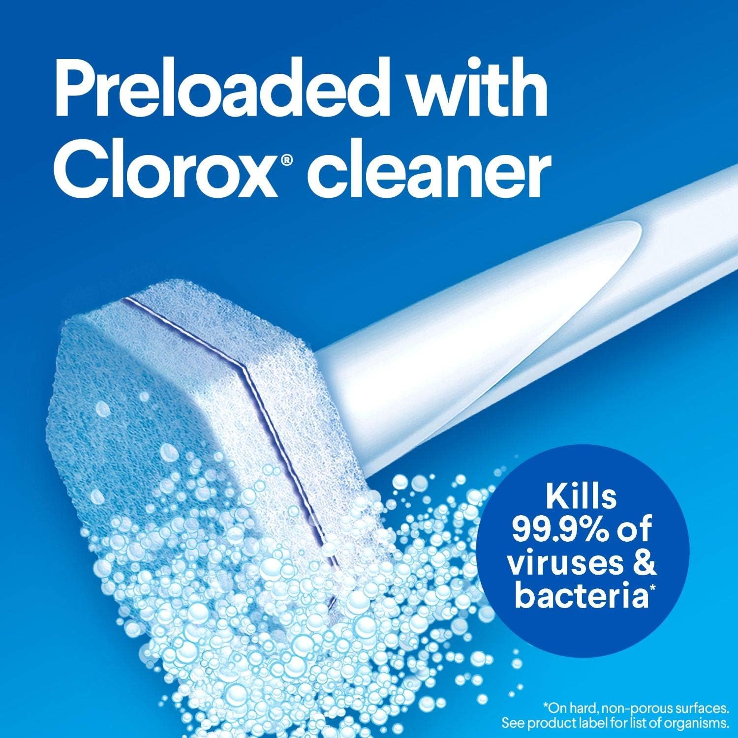 Clorox ToiletWand Disposable Toilet Cleaning System - ToiletWand, Storage Caddy and 6 Disinfecting ToiletWand Refill Heads (Packaging May Vary) (03191): Health & Personal Care