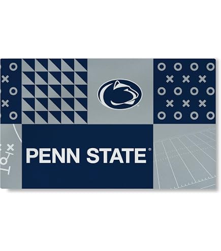 Penn State Nittany Lions Team Area Rug - NCAA College Football Spirit Mat, Stain Resistant Nylon