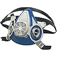 MSA 815452 Advantage 200 LS Series Half-Mask Respirator - Size: Large, Single Neckstrap, Twin-Port Reusable Gas Mask, MSA Advantage Cartridge Compatible