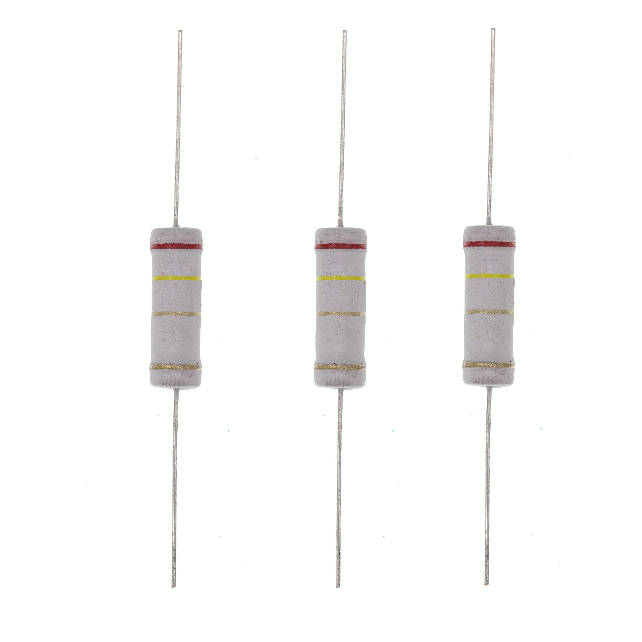 HUABAN 10PCS 5W 5 Watts 2R4 2.4 Ohm 5% Metal Oxide Film Resistor