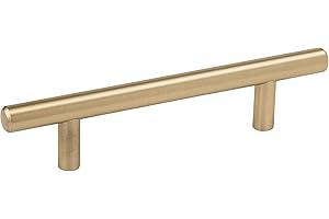 Amerock Bar Pulls 3-3/4 in (96 mm) Center-to-Center Golden Champagne Cabinet Pull - 10 Pack